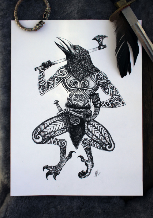 Warrior crow- SOLD