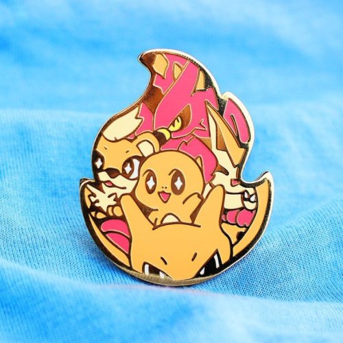 Pokemon Type Pins made by Mamobot