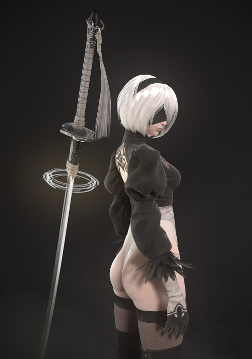 Nier:Automata - 2B Heaven 10 https://www.artstation.com/artwork/mRLEv