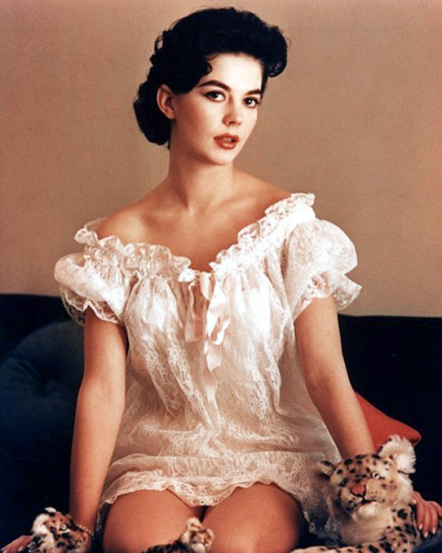 Natalie Wood has some stuffed tigers.