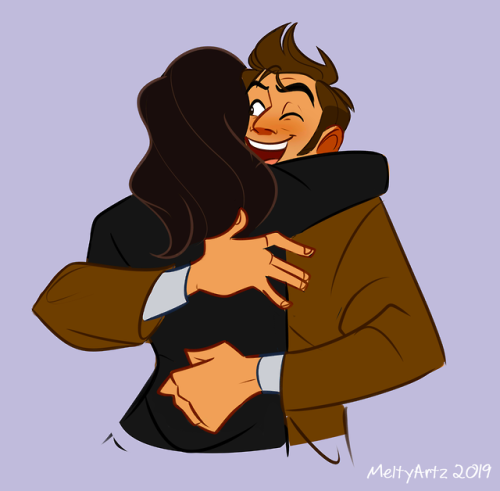 melty-artz: 2019 vs 2014. ✏️ I absolutely loved all the hugs in Ten’s series.he and Martha had