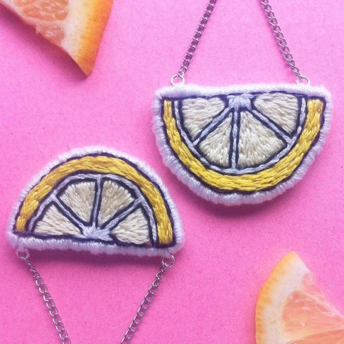 susiesfancies: whiteantcrawls: sosuperawesome: Embroidery Hoops and Earrings by Kardos Workshop on E