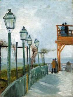 artist-vangogh:  Belvedere Overlooking Montmartre,