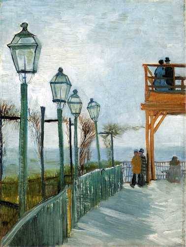 artist-vangogh:  Belvedere Overlooking Montmartre, 1886, Vincent van GoghMedium: oil,canvas