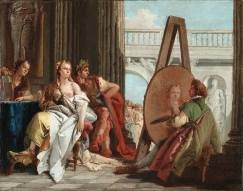 Alexander the Great and Campaspe in the Studio of Apelles (c.1740). Giovanni Battista Tiepolo (Itali