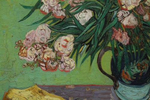 frecklesandfilms: Oleanders + (detail), Vincent van Gogh, 1888