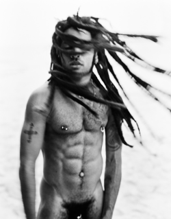 kafkasapartment:  Lenny Kravitz, Nassau, Bahamas, 1998. Mark Seliger. Silver gelatin print