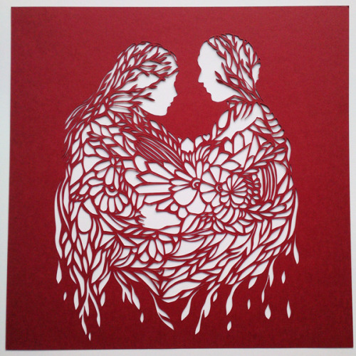 lohrien:  Papercuts by Monique van Uden behance - flickr 