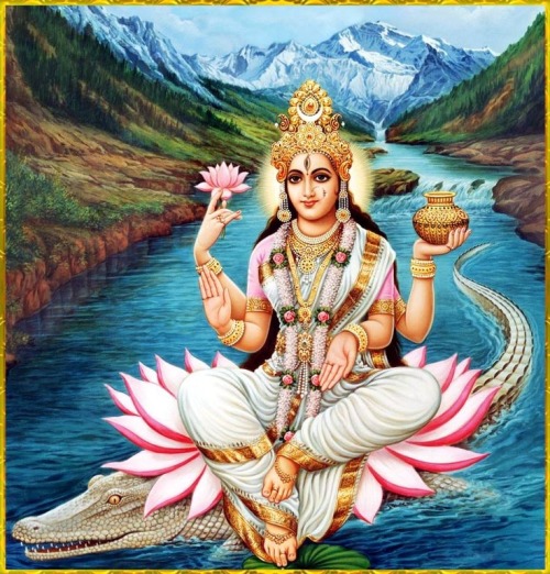 waternymphlovesdante: Ganges in Hinduism In Hinduism, the river Ganga is considered sacred and is pe