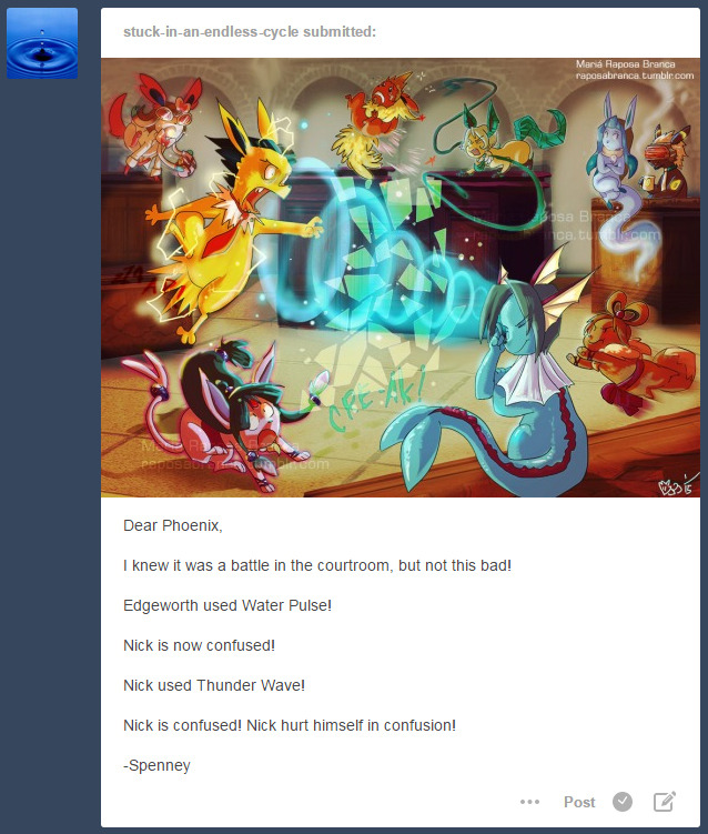 askaceattorney:  Dear Spenney,But… I always beat Edgeworth!-Phoenix Wright
