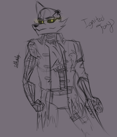 Ignited Foxy Sketch from the Joy of creation. An amazing game. : r