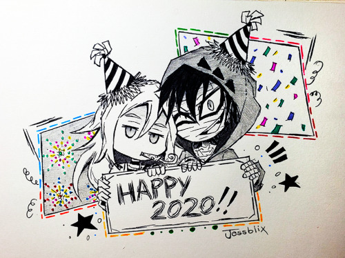 【 Happy New Year!  】 Starting this new first day of the 2020 drawing Ray &amp; Zack beauties :’‘‘D