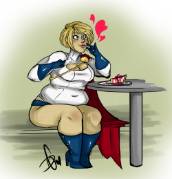 squidbiscuit:  Power Girl commission for