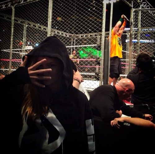 “josephineskriver: u can’t c me!! #wwemsg”