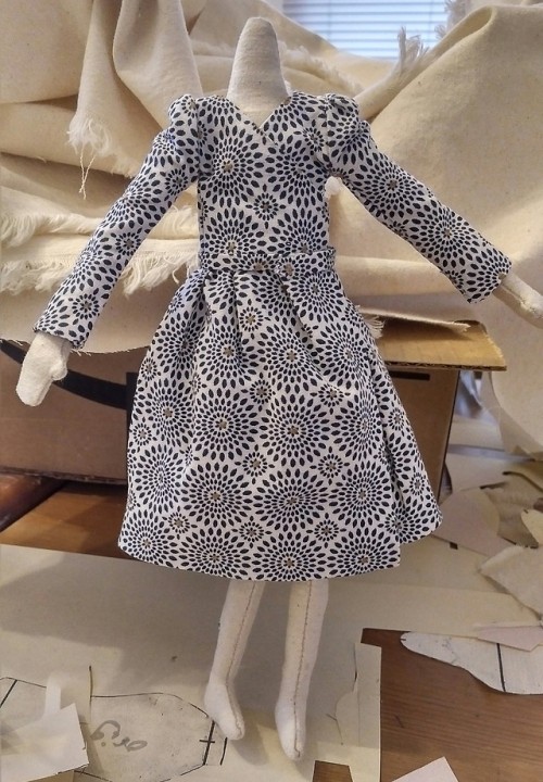 WIP- Cloth doll, wrap dress