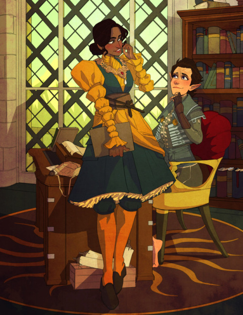 invisibleinnocence: Inquisitor x Josephine Commission. Really like how this one turned out! If you&r