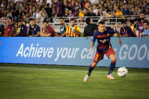 When you get caught making the &ldquo;ooooh face&rdquo; as #Pedro dribbles by. #barcelona #f