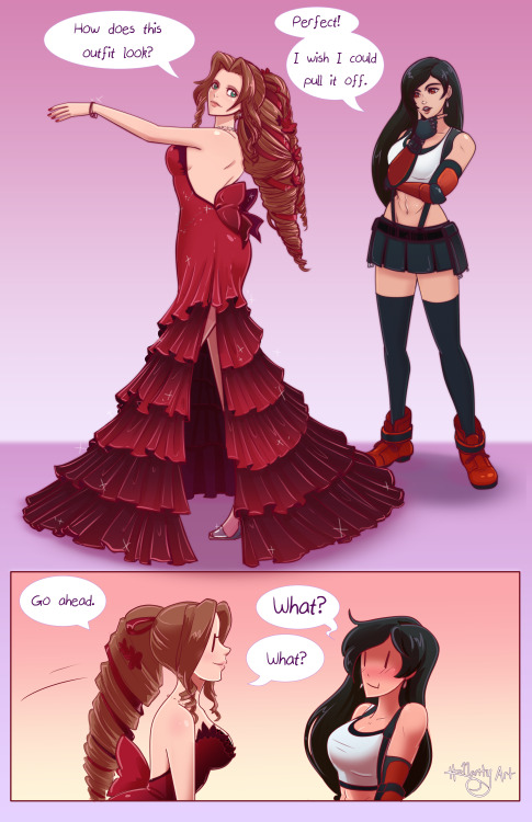 Tifa.exe has stopped working.Comic commission based on a Tweet by Incorrect Final Fantasy Quotes!