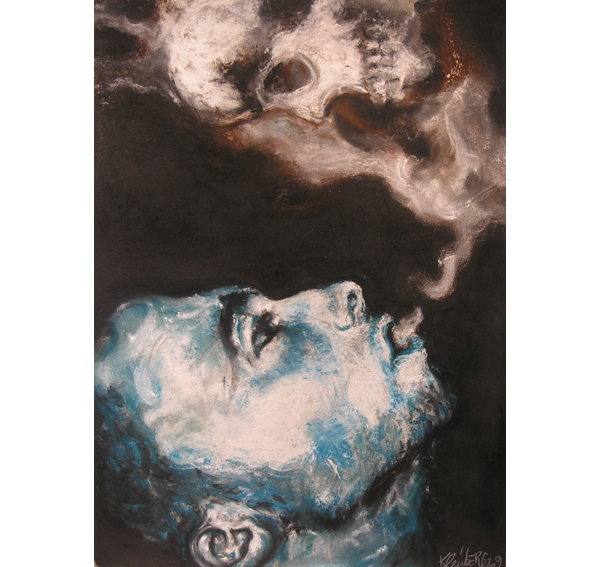 red-lipstick:  Fred Kleinberg - Untitled, 2009      Paintings: Pastels on Paper