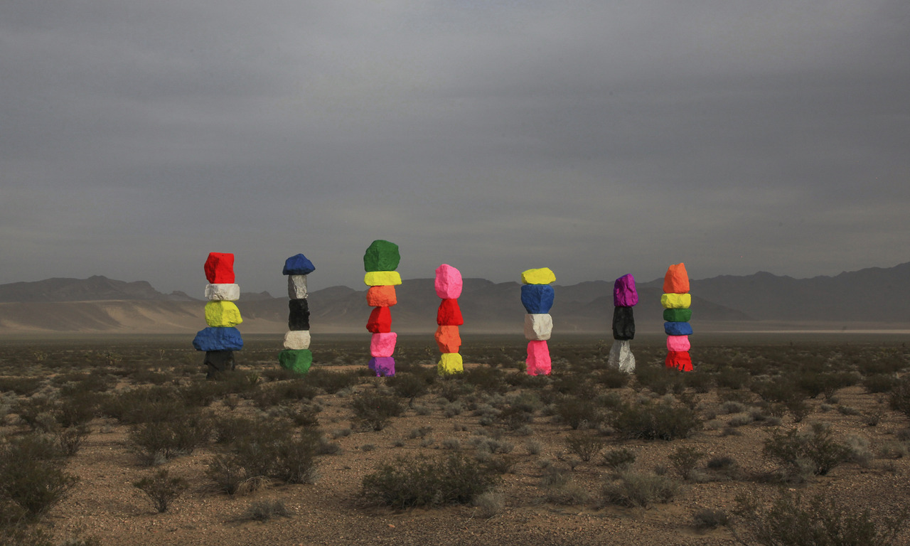 Ugo Rondinone’s “Seven Magic Mountains”