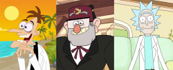 gruntysrevenge:  charlesoberonn:  Introducing: Problematic and scheming old cartoon men voiced by the creator of the show.  im going to kiss all of them 