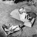 newrider:Air conditioned luxury lawn mower of the 1950’s