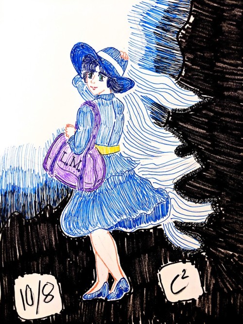 amiamore: Day 8 of Inktober ‘18. Today’s theme was STAR Only one star shines the br