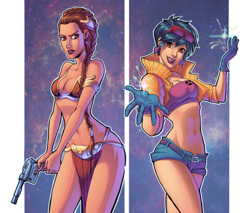 Collaboration- Leia and Jubilee by Avionetca