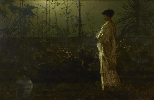 silenceformysoul:John Atkinson Grimshaw (1836-1893) - Night vigil.