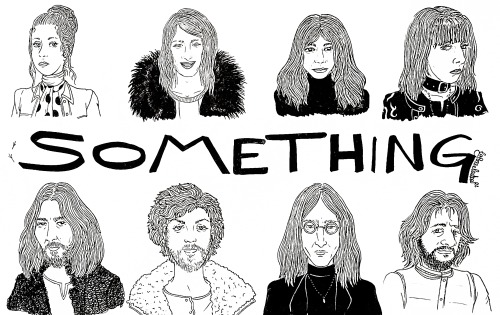 The Beatles and their partners in the videoclip of Something.If you like my art, you can find it als