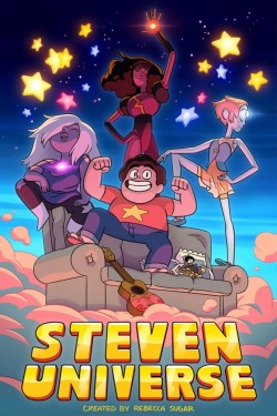 ghostdigits:  scienceandeggs:  Cartoon Network has unveiled a poster for Steven Universe, the new animated series by Rebecca Sugar:  Slated to debut in 2013, Steven Universe is a coming-of-age story told from the perspective of Steven, the youngest