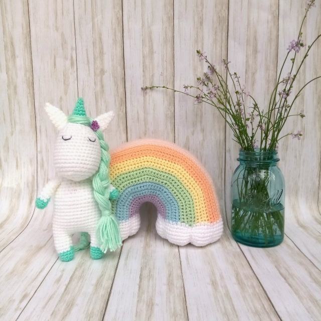 Rainbow and unicorn available in my Etsy shop!