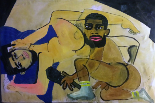 blackcontemporaryart:  Jonathan L Chase“Two Hearts”2015blkautumn.tumblr.com