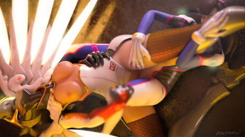 forceballfx:  D.va x Mercy Set 4k4K is available on Patreon Reblog for free content!This is a patreon requested wallpaper set named “D.va scissoring Mercy” really glad with how it all came together at the end. Enjoy!Download 720p:  Together  MercyDva