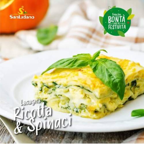 🎄 Fresche bontà per le festività
🍝 Un primo piatto dal gusto avvolgente: la lasagna ricotta e Spinaci San Lidano è una delizia della tradizione, creata con ingredienti genuini per soddisfare ogni palato.
✅ INGREDIENTI
400g pasta per lasagne
600g...