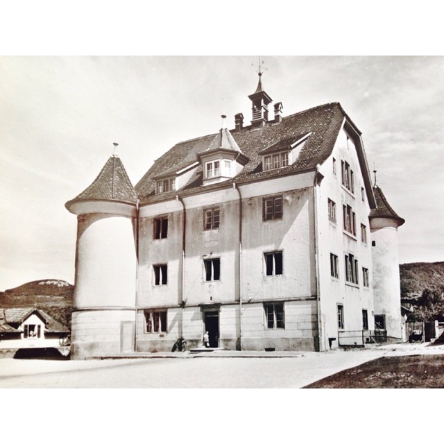 My mother’s school outside Basel, Switzerland in 1957.