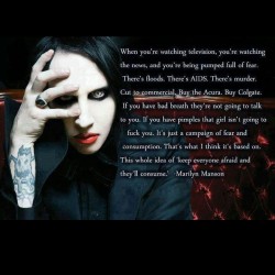 Manson speakin the truth