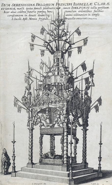 Catafalque for Isabella Clara Eugenia (1634).&gt; Engraver: Cornelis Galle the Elder (after Jacob Fr