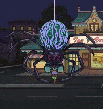 Spiders like ice cream.  Who knew?Rick And Morty - Season 2 Episode 6