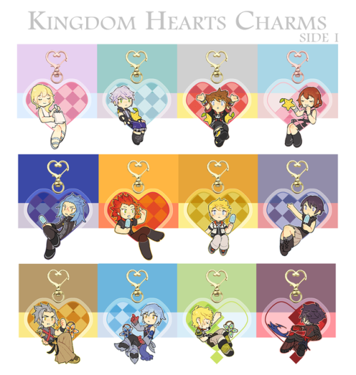 dearprotagonist: My Kingdom Hearts charms are now available for purchase here in my shop! They&rsquo