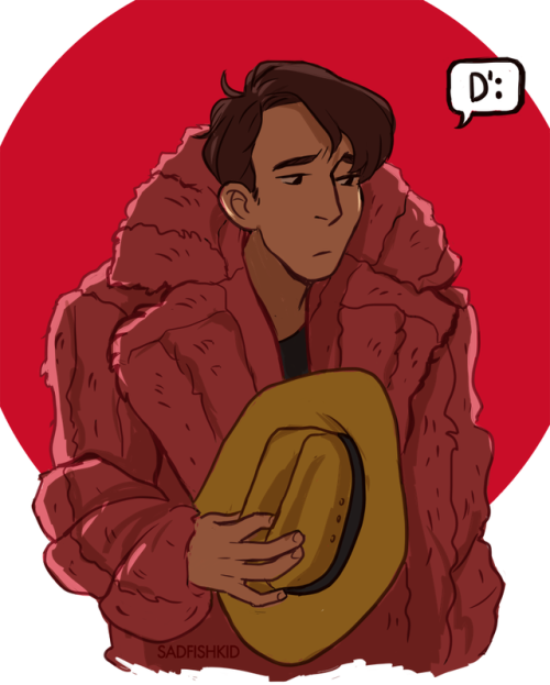 @ whoever’s idea it was to put blue glitter on farah and fluffy pink coat on dirk: thank you. so. mu