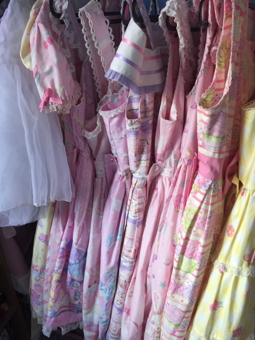 sweetbabybutton: My wardrobe 2015! I have a total of 10 dresses!  Here is a YouTube Video for i