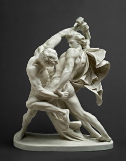 hadrian6:The Grapplers. 1862. Jean Peter Molin. Swedish 1814-1873. parian porcelain.   http://hadrian6.tumblr.com