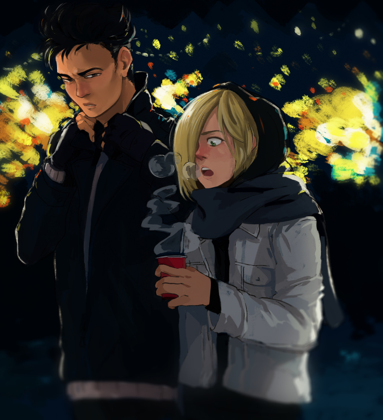 gehirnkaefer: when ur small friend is cold(by now I’ve seen otabek’s character