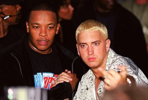 90shiphopraprnb:Dr. Dre and Eminem (1999)