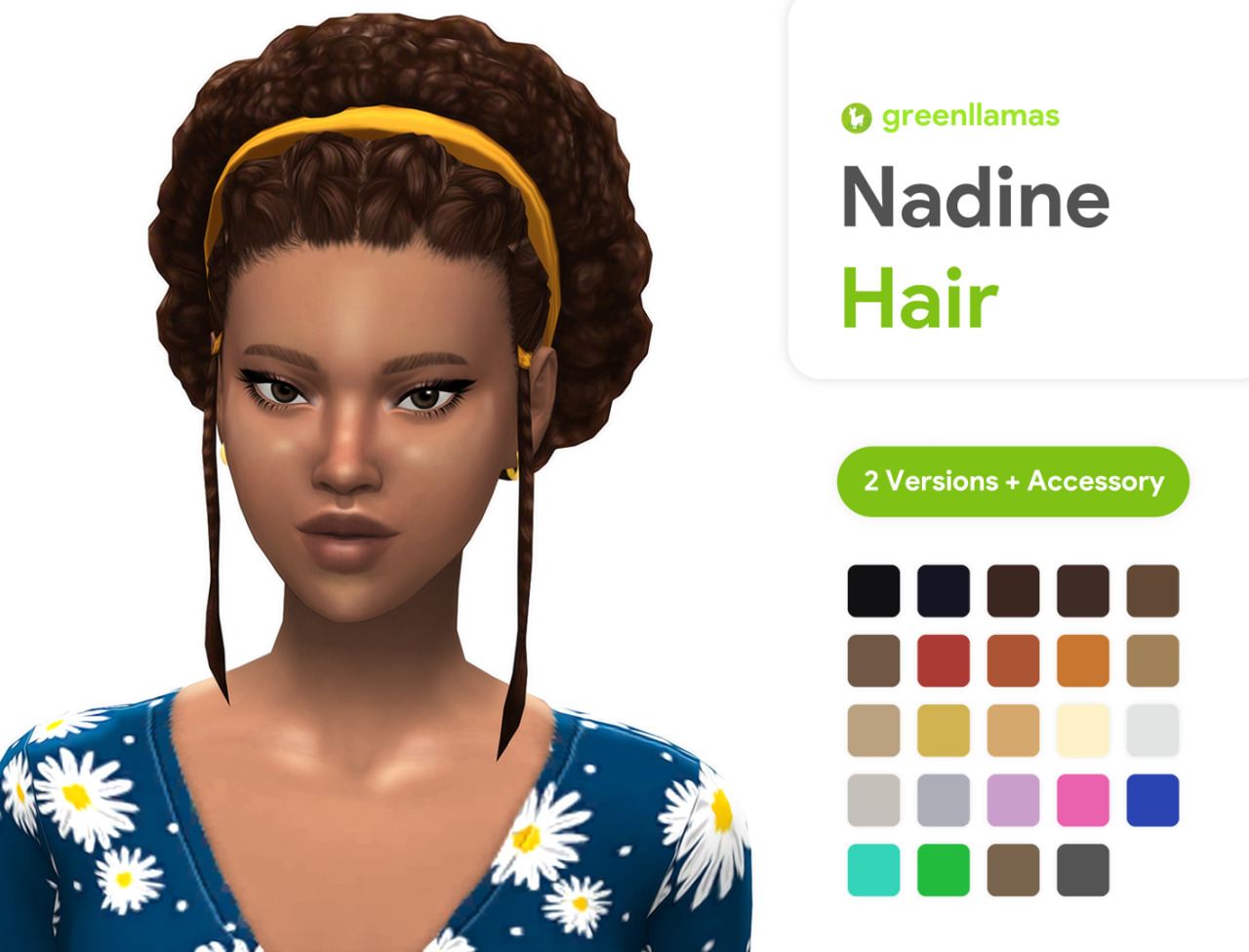 Nadine Hair (GL) - The Sims 4 Create a Sim - CurseForge