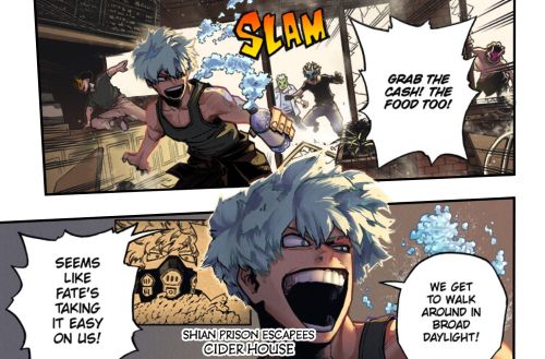 hexamendle:Cider House Gang.Manga: My Hero Academia [Ch.300]i hope they animate this well,,