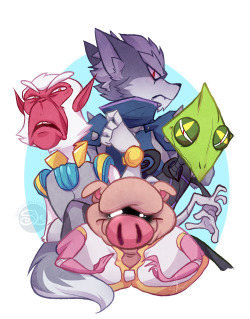 sledoodles:  Tried my best since I couldn’t find full body versions of these guys for the new Star Fox Zero game   (ﾉ◕A◕)ﾉ✧  