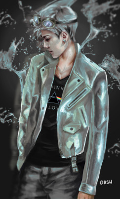 oh-kkeapsong:  Sehun as Quicksilver lmao