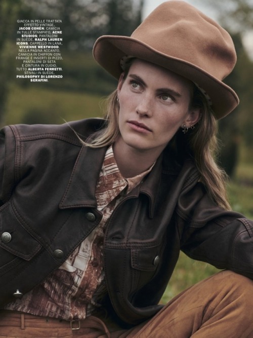 Emily Baker Expresses Country Woman Sobriety In Mel Karch Images For Marie Claire Italia January 201